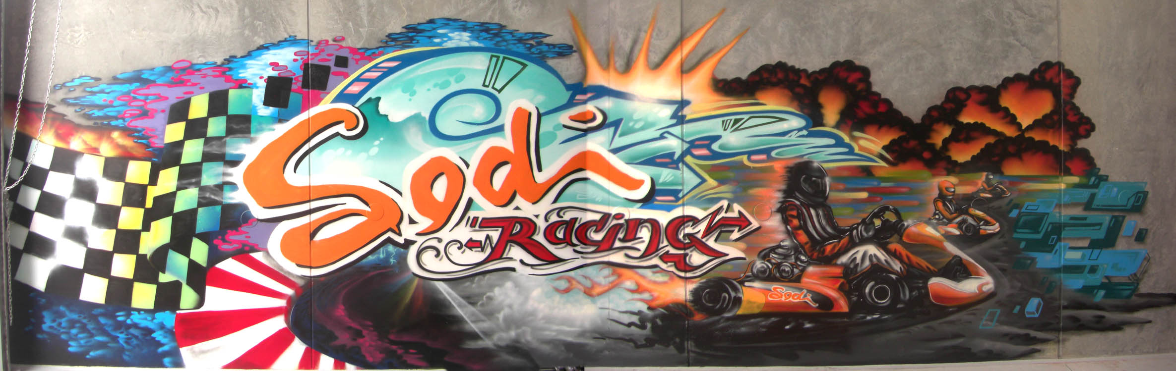 Sodi Kart Auckland graffiti art mural