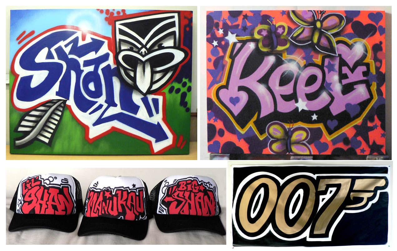nz graffiti artist hats canvases
