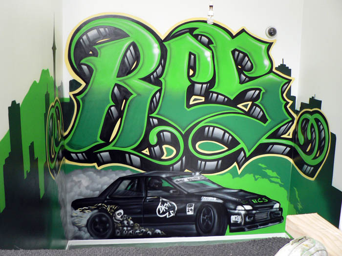 RCS shop graffiti art mural auckland nz