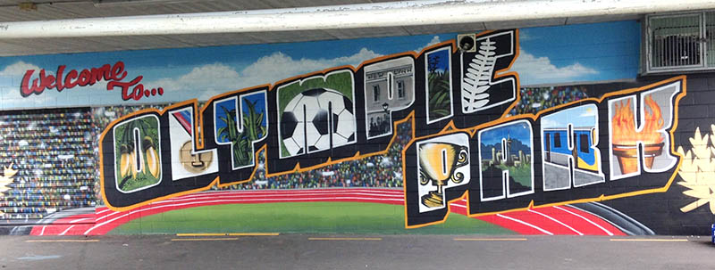 olympic park mural