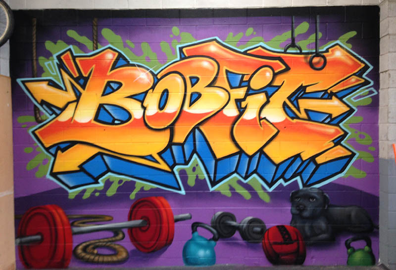 NZ gym mural